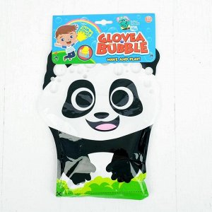 Набор для пускания мыльных пузырей с волшебной перчаткой "Панда""