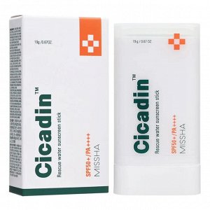 Увлажняющий солнцезащитный стик Cicadin Rescue Water Sunscreen Stick SPF50+ PA++++  19 гр