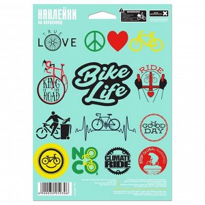 Наклейки на велосипед "Bike life"