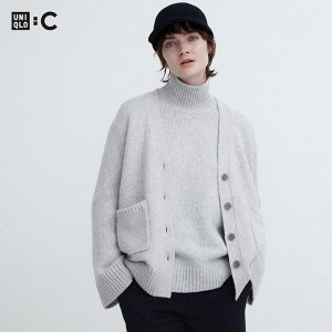 Женский кардиган, светло серый
