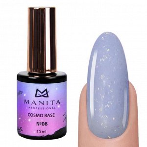 Manita Professional База для ногтей камуфлирующая с блестками №08 / Cosmo Base, 10 мл