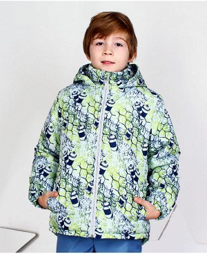 Куртка для мальчика на осень-весну Цвет: салат+синий