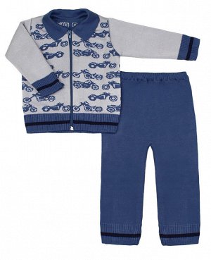 Вязаный костюм для малышей Цвет: голубой