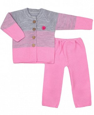 Вязаный костюм для малышей Цвет: розовый