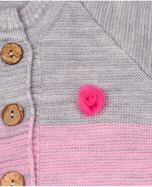 Вязаный костюм для малышей Цвет: розовый