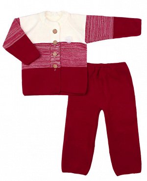 Вязаный костюм для малышей Цвет: красный