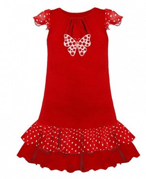 Красное платье для девочки Цвет: красный