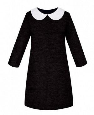 Серое школьное платье для девочки Цвет: серый меланж