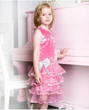 Розовое нарядное платье для девочки Цвет: св.розовый