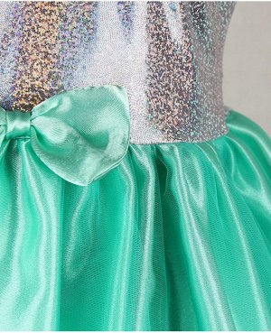 Нарядное бирюзовое платье для девочки Цвет: ментоловый