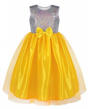 Нарядное жёлтое платье для девочки Цвет: жёлтый