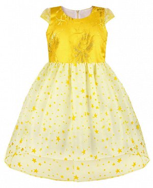 Жёлтое нарядное платье для девочки Цвет: жёлтый