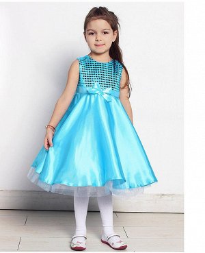 Бирюзовое нарядное платье для девочки Цвет: бирюза