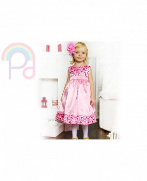 Розовое нарядное платье для девочки Цвет: розовый