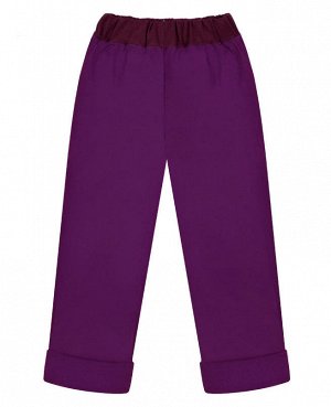 Фиолетовые брюки для девочки Цвет: фиолетовый