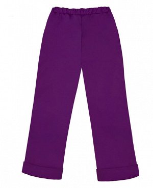 Теплые фиолетовые брюки для девочки Цвет: фиолет