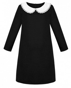 Чёрное школьное платье для девочки Цвет: черный