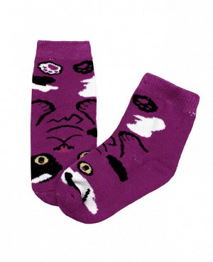 Махровые носки детские Цвет: фиолетовый