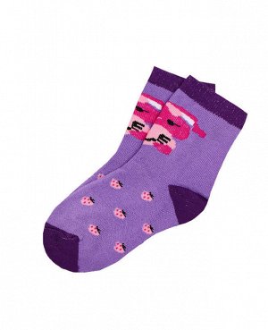 Махровые детские носки Цвет: сиреневый