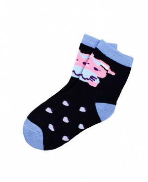 Махровые детские носки Цвет: тёмно-синий