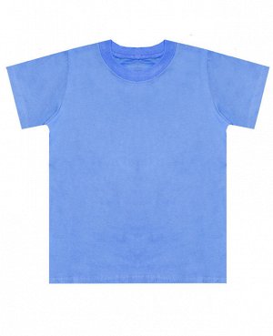 Детская голубая футболка Цвет: т.голубой