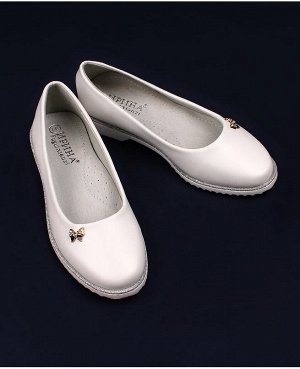 Туфли для девочки белые Цвет: белый