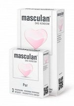 Презервативы masculan Pur утонченные, 18,5 см, 5.3 см 3шт.