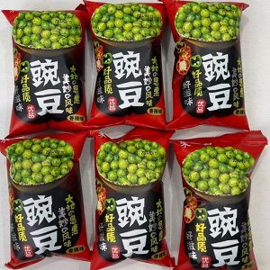 Острый Сушеный Горошек (вкус перца) из Китая, 650 гр (10 упаковок по 65 гр)