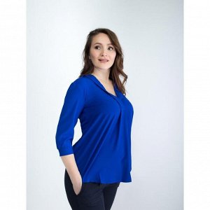 Блузка женская для беременных, размер 46, рост 168, цвет васильковый (арт. 0286)
