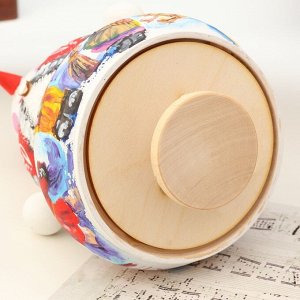 Сувенир музыкальный "Снеговик", красный