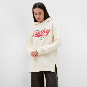 Худи женское с начёсом MIST Cozy style, молочный