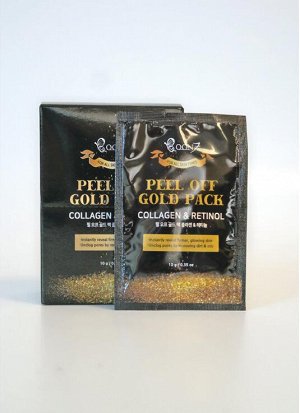 Boon7 Peel Off Gold Pack Collagen&Retinol Золотая маска-пленка Коллаген и Ретинол для всех типов кожи, 10 гр