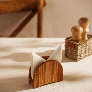 Салфетница деревянная SL Home, 12x9 см, дуб