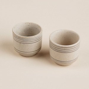 Пиалы SL Home «Райяс», 150 мл, d=7 см, керамика, набор 2 шт., бежевые