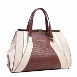 VEGAN CROC SATCHEL BAG