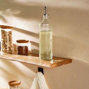 Бутылка для соусов и масла SL Home «Велюте», 750 мл, 29x7.5 см, стекло, прозрачная