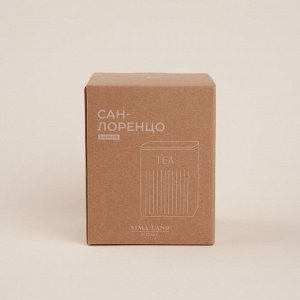 Банка для хранениясыпучих продуктов «Сан-Лоренцо», 10*13 см, цвет розовый, с бамбуковой крышкой