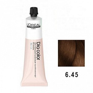 Лореаль Крем Краска для волос 6.45 Темный блондин медный красное дерево Loreal Professionnel Dia Color 60 мл