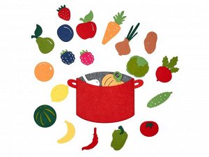 Сумка-игралка Овощи, фрукты и ягоды