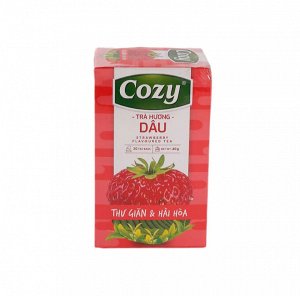 Чай Cozy с вкусом клубники 20 пак по 2 гр