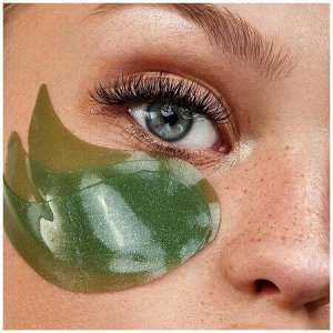 Fabrik cosmetology Патчи для глаз с экстрактом зелёного чая набор в банке 60 шт