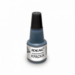 Краска для штемпельных подушек 24мл IDEAL черная 7711