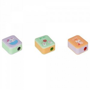 Точилка MESHU White kitty пластиковая с контейнером MS_52290
