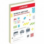 Бумага цветная А4 80г 100л пастель 5цв х 20л deVENTE 2072219-2405-2705