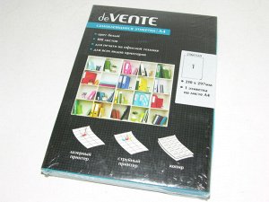 Бумага на клей/осн А4 100л белая deVENTE 2060320