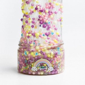 Слайм Стекло с цветными шариками 150г