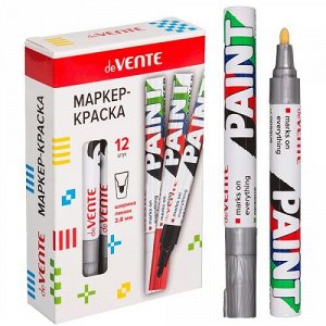 Маркер перм (краска) 2,8мм серебряный пулевидный deVENTE 5043336