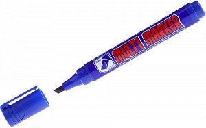 Маркер перм 5мм синий скошенный MULTI MARKER CPM-800СН