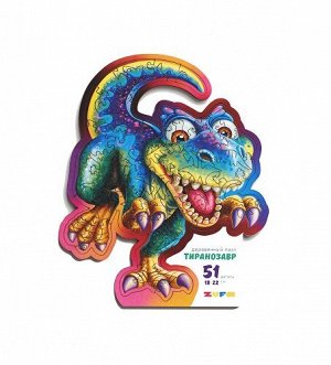 Пазл фигурный деревянный Тиранозавр kids S