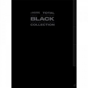 Папка-уголок А4 180мкм 3 отдела deVENTE TOTAL BLACK 3074321